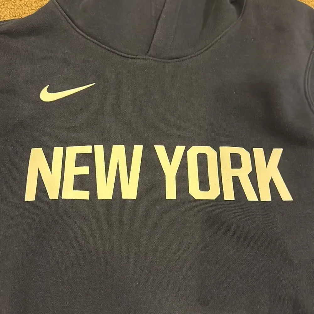 Nike Boys Navy Blue New York Hooded Sweatshirt